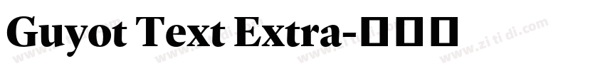 Guyot Text Extra字体转换